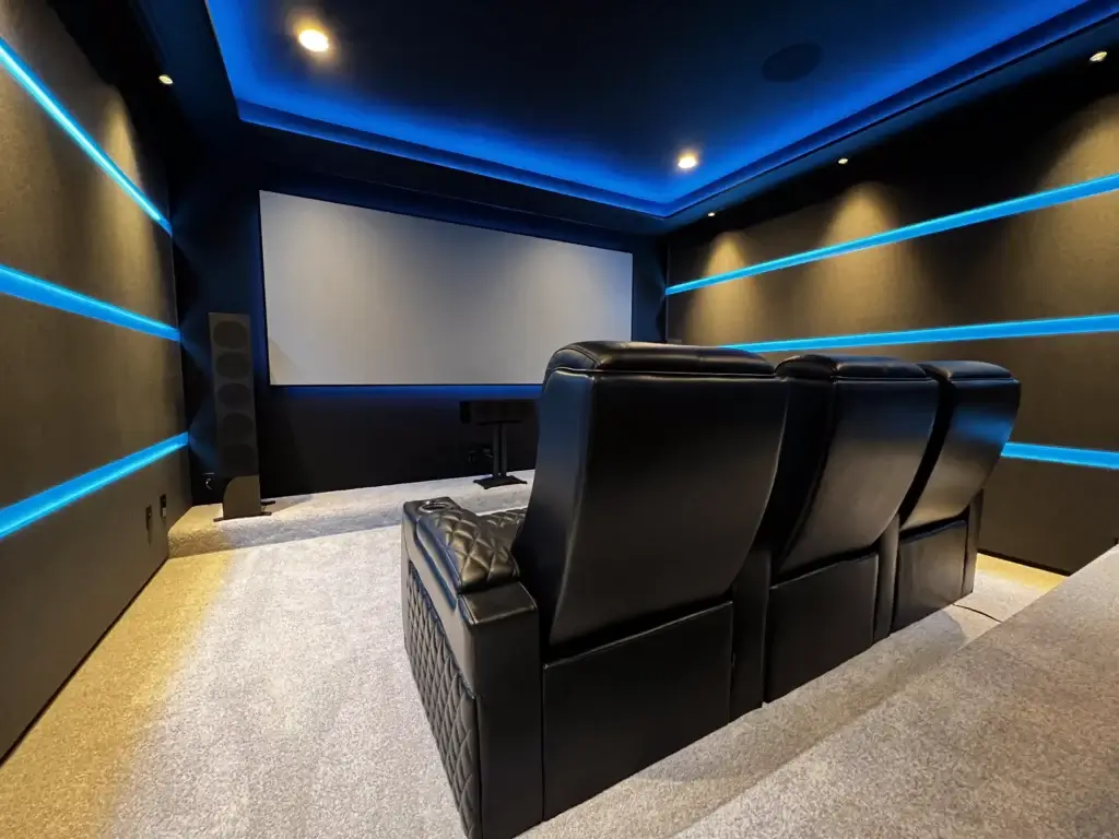 Home theater set up